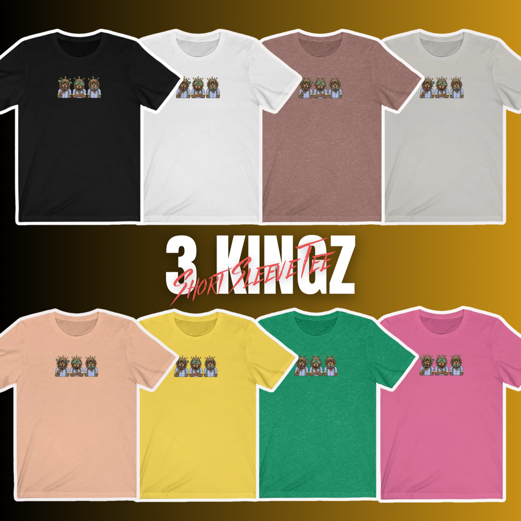 3 Kingz Patch T-Shirt - Premium 100% Cotton