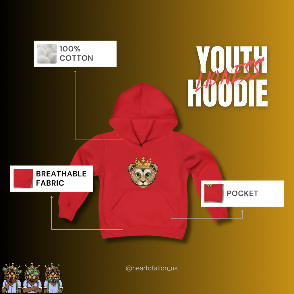 Youth Heart of A Lion Hoodie