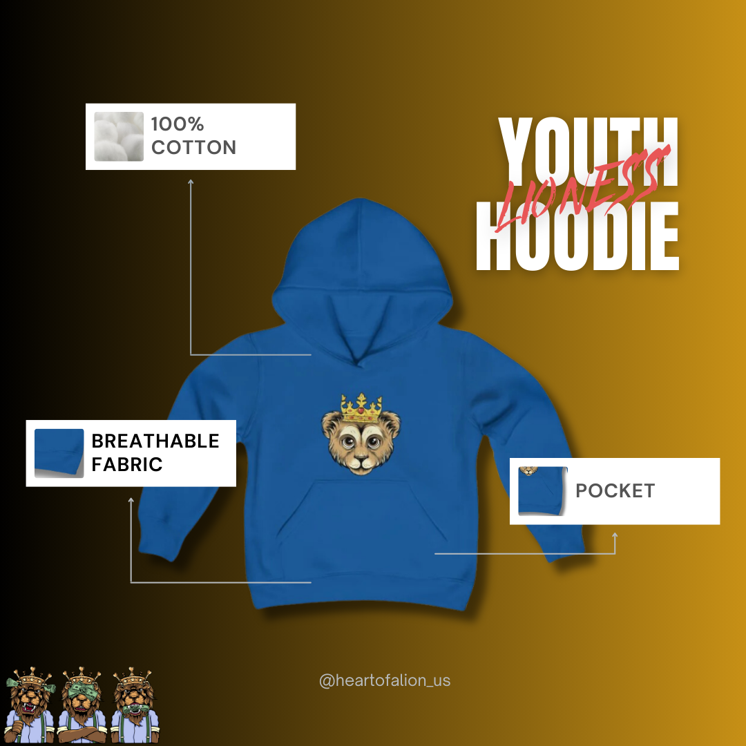 Youth Heart of A Lion Hoodie