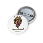 Lion custom Pin Buttons - HeartOfALion.us